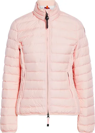 Quilted shell down jacket