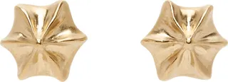 Maison Margiela Gold Graphic Earrings