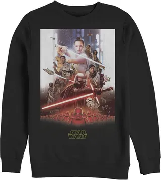 Men's Star Wars: The Rise of Skywalker Epic Poster Sweatshirt - Black - X Large