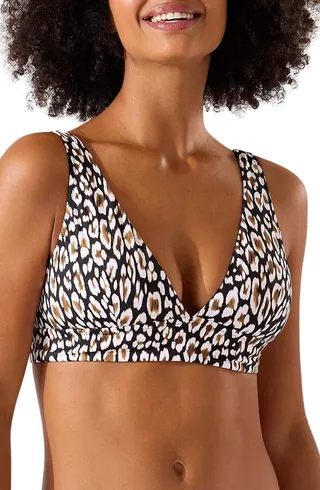 Palm Modern Safari Cat Bikini Top