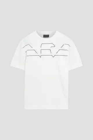 Printed cotton-jersey T-shirt