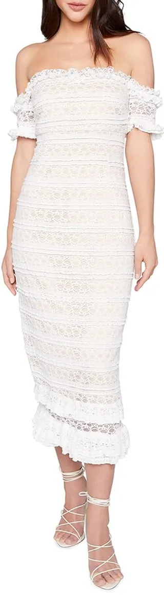 Milaro Off-the-Shoulder Midi Dress