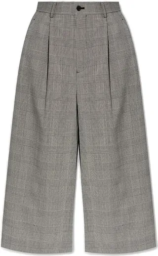 Comme des Garçons Noir Kei Ninomiya Checked Cropped Trousers