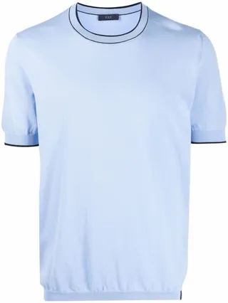 fine-knit cotton T-Shirt