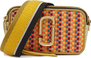 Marc Jacobs The Mixed Media Snapshot Woven Cross-body Bag