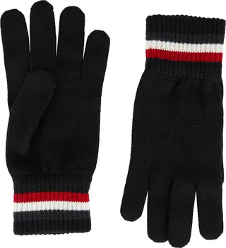 Moncler Black Wool-knit Gloves