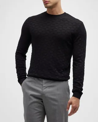 Men's Cashmere-Blend Crewneck Sweater