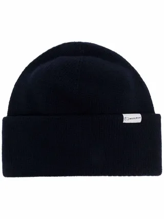 Logo-Patch Knitted Beanie