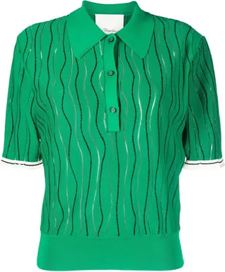 Stripe-Detail Polo Shirt