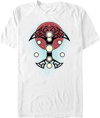Men's Marvel: Thor: Love and Thunder Nine Realms Geometric Costume T-Shirt - White - X Large