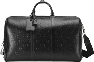 large GG-embossed holdall bag