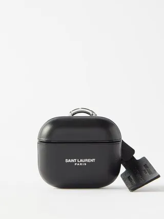 Logo-print Leather Airpods 3 Case