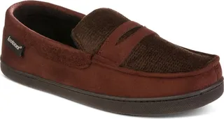 Isotoner Men's Houndstooth Jasper Moccasin Slippers
