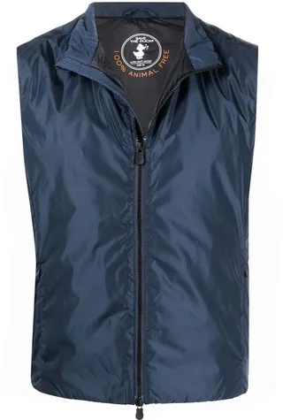 Zipped High Neck Gilet