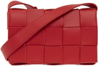 Bottega Veneta Interwoven Fold-Over Shoulder Bag
