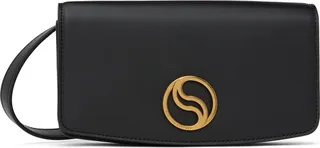 Stella McCartney Black S-Wave Strap Bag