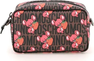 Moschino Mouse Print Zipped Wash Bag