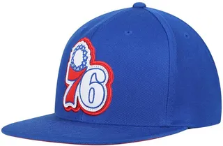 Men's Mitchell & Ness Royal Philadelphia 76Ers Hardwood Classics Pop Snapback Hat