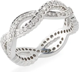 Diamond Infinity Band Ring
