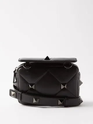 Roman Stud Leather Cross-body Bag