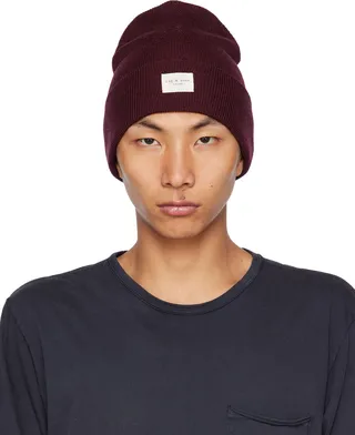 rag & bone Burgundy Addison Beanie