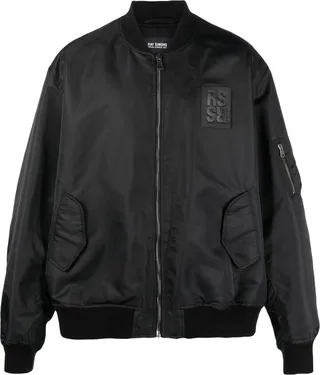 Logo-Patch Bomber Jacket