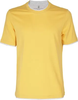 Brunello Cucinelli Straight Hem Crewneck T-Shirt