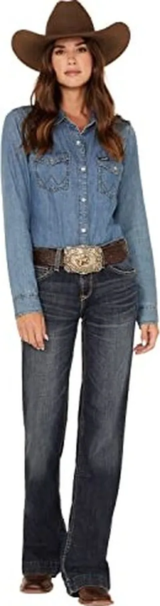 Ariat Female Trouser Perfect Rise Maggie Wide Leg Jean Pasadena 29