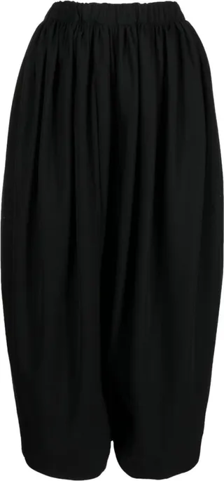 Cropped Wide-Leg Trousers