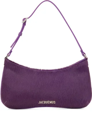 Jacquemus Purple Le Raphia 'Le Bisou' Bag