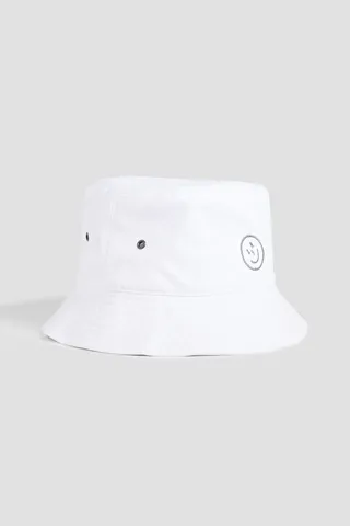 Embroidered twill bucket hat