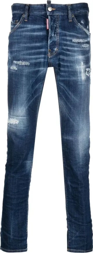 Distressed Denim Jeans