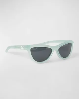 Atlanta Teal Acetate Cat-Eye Sunglasses