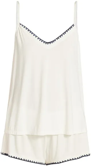 Frida Whip Stitch Tank Top & Shorts Pajama Set