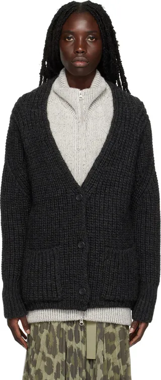 Our Legacy Gray Wave Cardigan