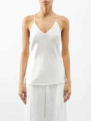 Desiree Silk-satin Cami Top