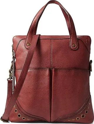 Frye Zuri Convertible Shopper (Burgundy) Handbags
