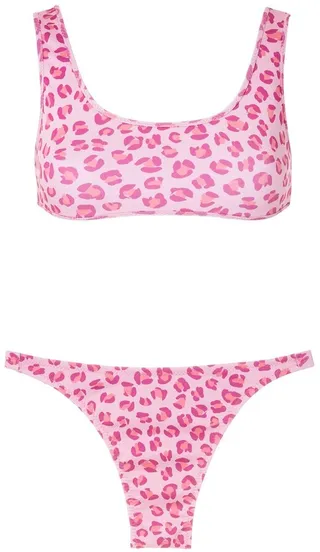 Leopard-Print Two-Piece Bikini