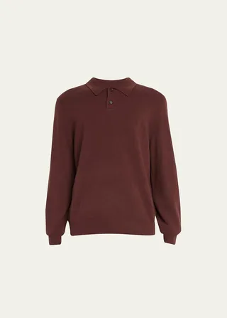 Men's Toby Wool-Cashmere Polo Shirt