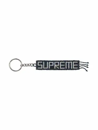 Beaded-Logo Keychain