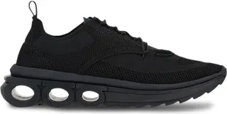 Gancini-plaque low-top sneakers