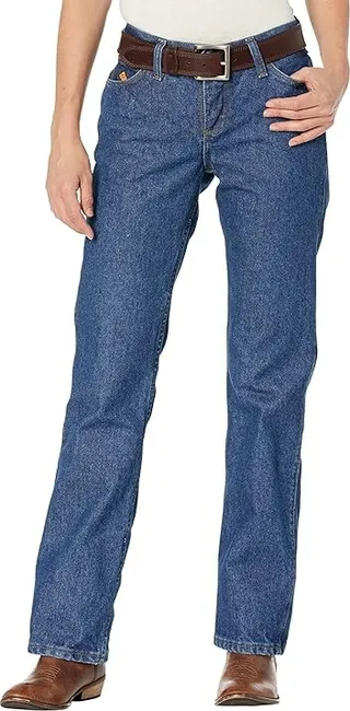 Wrangler Western Flame Resistant Jeans Mid-Rise Bootcut (Blue Stone) Women's Jeans