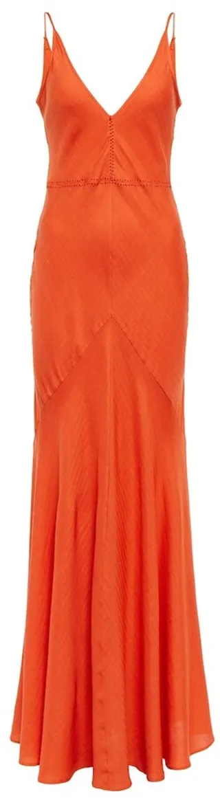 Brigita twill maxi dress
