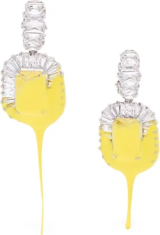 Diamond Dip clip-on earrings