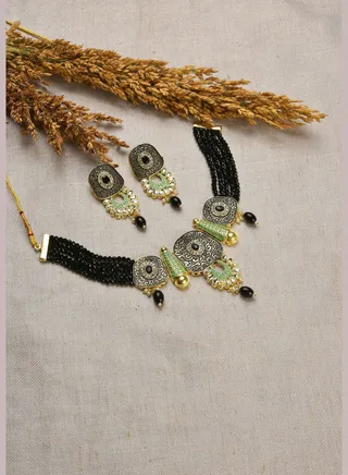 Kundan Gold Plated Necklace Set