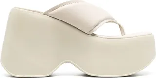 Platform 60mm Leather Flip Flops