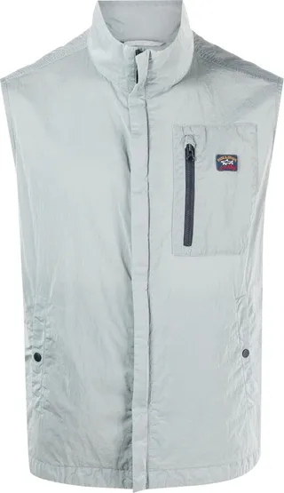 Zipped High Neck Gilet