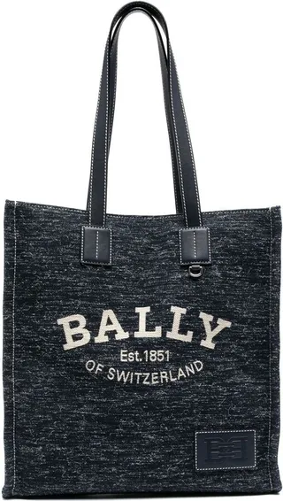 Crystalia logo-print tote bag