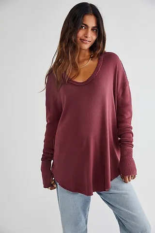 Care FP Colby Long Sleeve Tee by We The Free at Free People