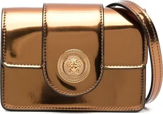 Medusa-head leather shoulder bag